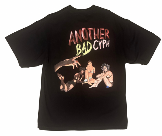 Black "Lipgloss tee"